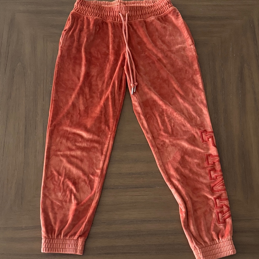 PINK rust colored sweatpants